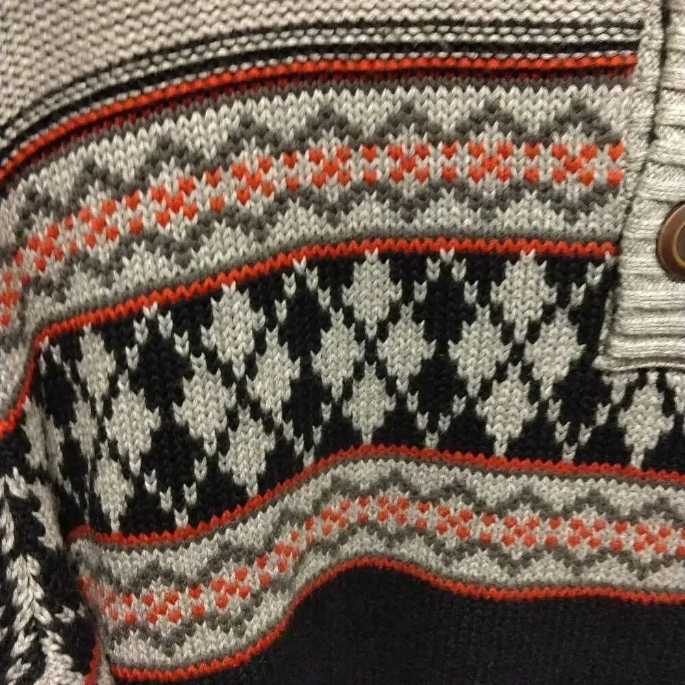 G.H. Bass Sweater Men's Large 100% Cotton Nordic Excellent Condition